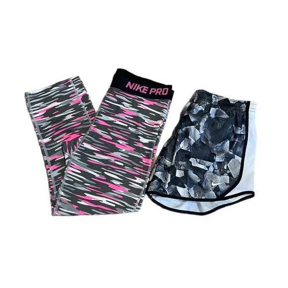 Girls Nike Shorts and Leggings Bundle - Picture 1 of 10